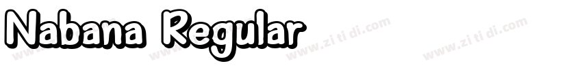 Nabana Regular字体转换
